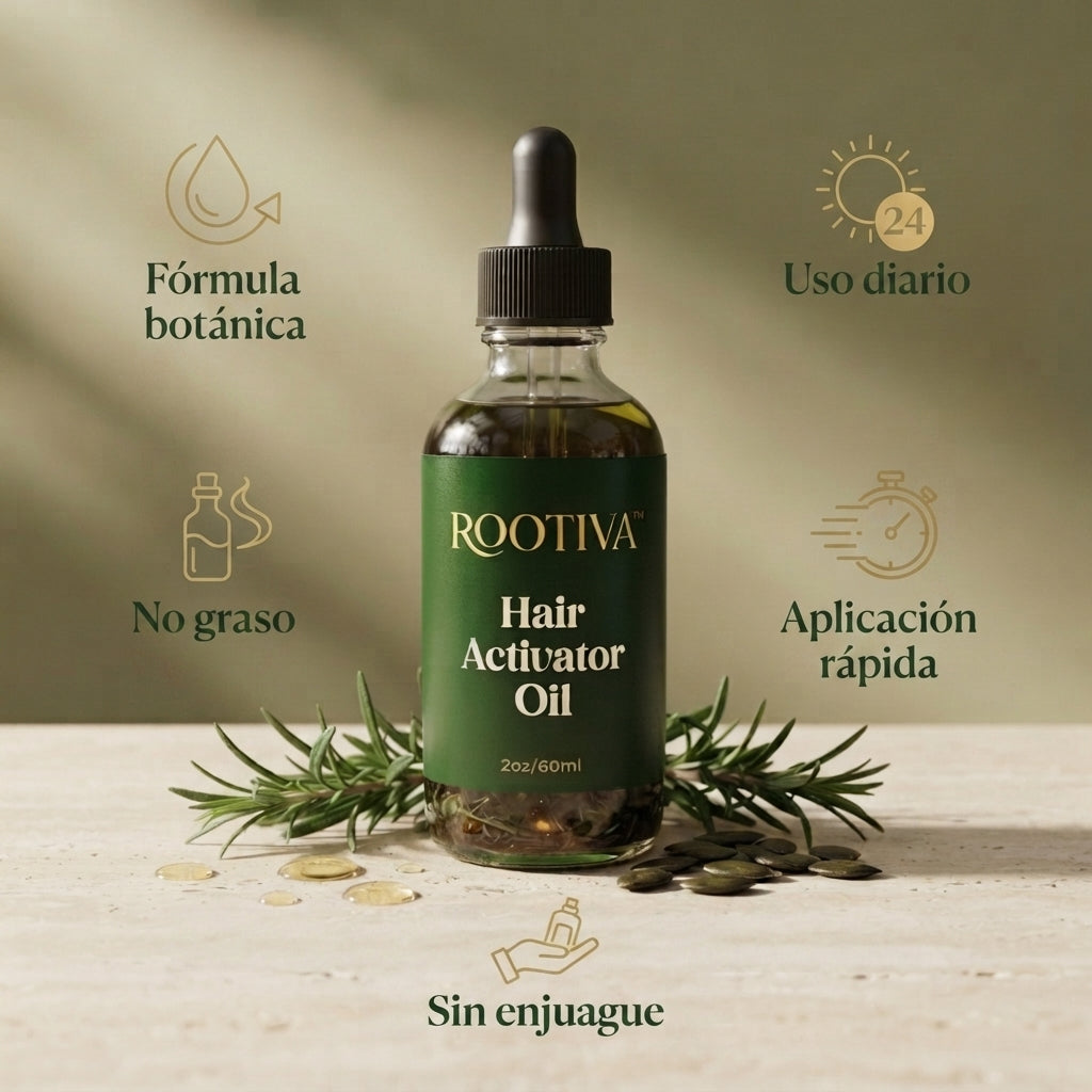 ROOTIVA™ | Cabello con Apariencia Más Densa Desde la Raíz