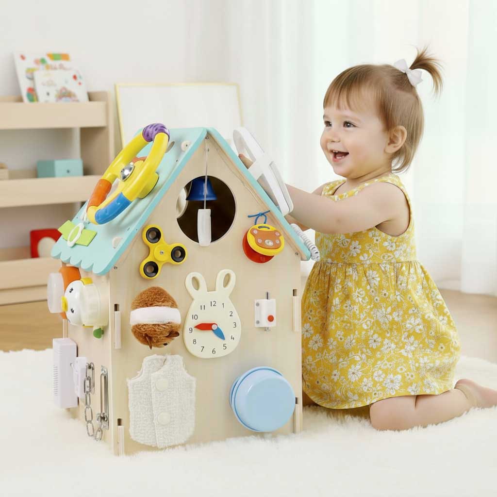 Casa Montessori de Madera Busy House